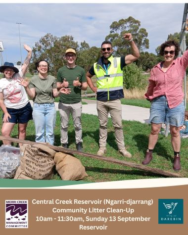 Central Creek Reservoir Ngarri djarrang Litter clean up September 380px