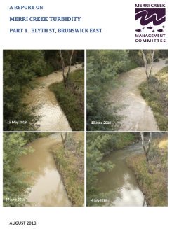 MCMC Turbidity Report Merri Ck Blyth St Brunswick East 2018