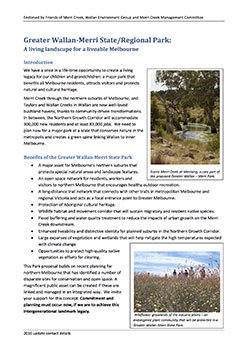 Greater Wallan Merri State / Regional Park