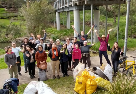 Litter clean-up event