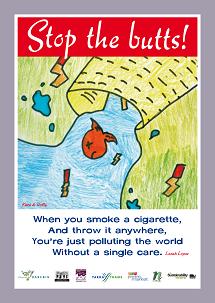 Stop the butts winning poster