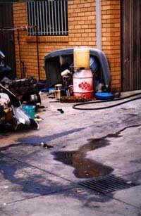 example of source of polluted water that can enter Merri Creek