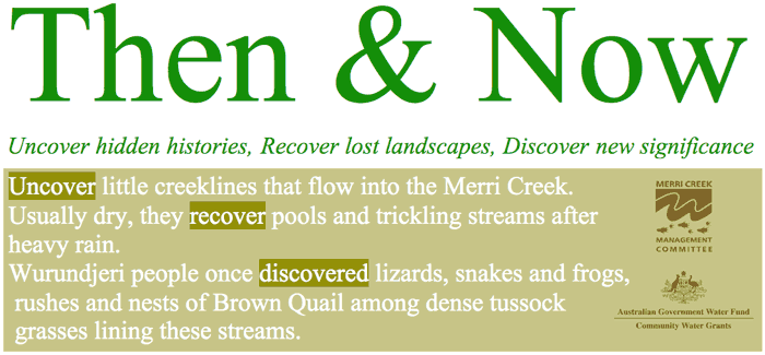 Uncover hidden histories, Recover lost landscapes, Discover new significance