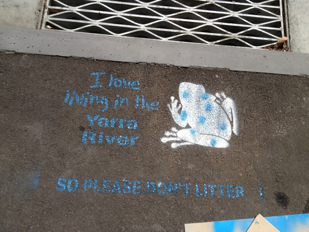 Richmond West PS drain stencil