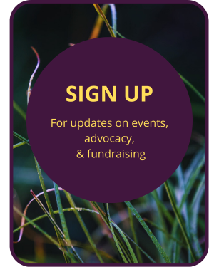 Sign up for updates on our events, advocacy and fundraising.